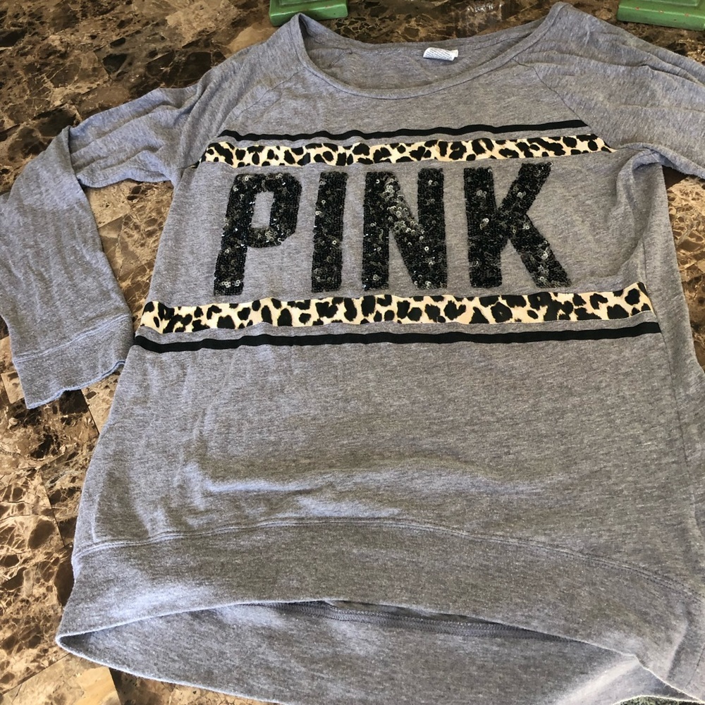 AUTH Victoria’s Secret PINK Long Sleeve M EXCLNT🌺 - Picture 1 of 6